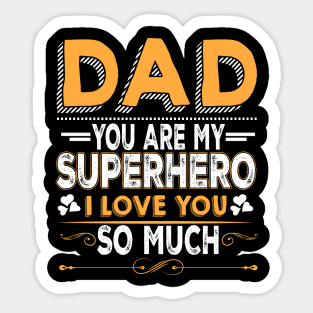 Father`s Day - Daddy Superhero Sticker